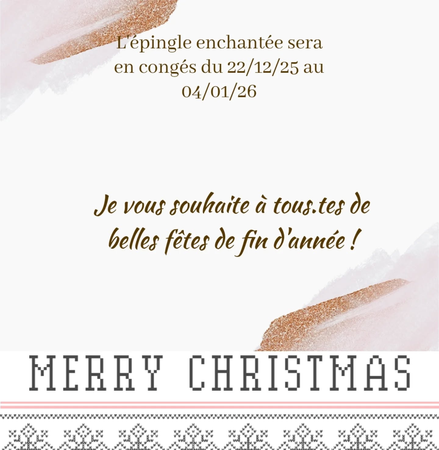 🌟Je vous souhaite d'être émerveillé et de passer de belles fêtes de fin d'année ! 🎄
A bientôt en 2026 pour de nouvelles cousettes ! 

#end2025 cousette #fetedefindannée